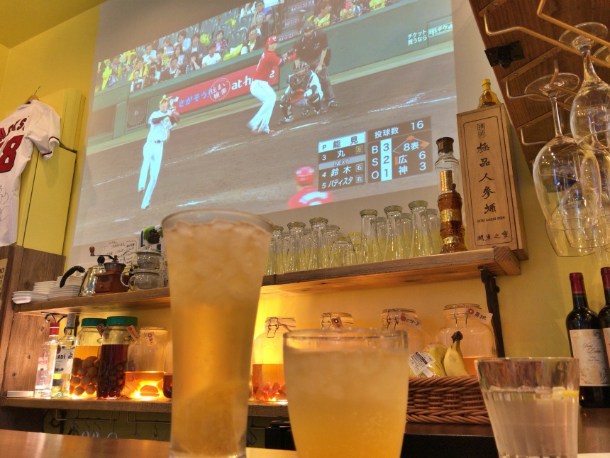 広島カープの試合が楽しめる超穴場!「フルーツカフェ・タマル」